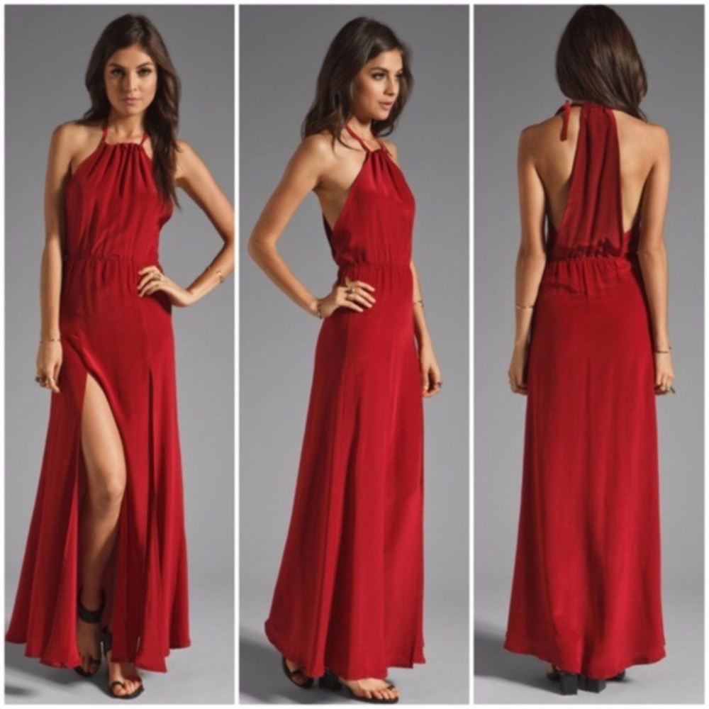 Stone Cold Fox Onyx Gown in Oxblood Red.🔥